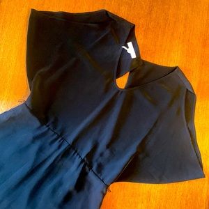 BCBGeneration Size 10 Black Backless Minidress